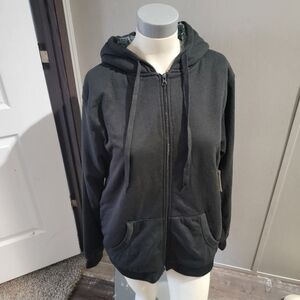 Open trails mens black zip up jacket